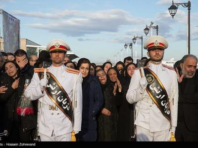 تشییع پیکر شهدای سانچی بعد از نماز جمعه در تهران