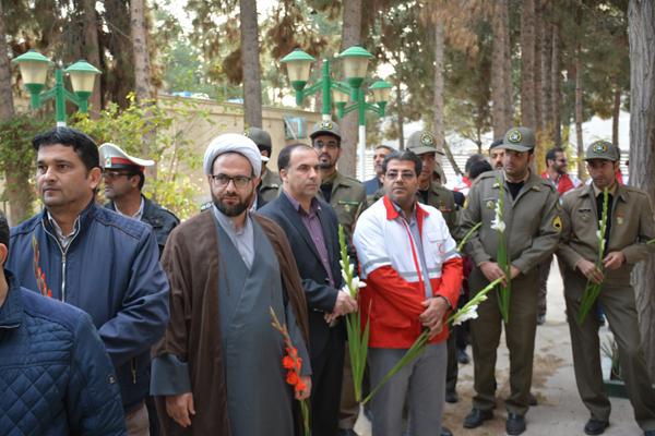 مزار شهدای رباط کریم گلباران شد