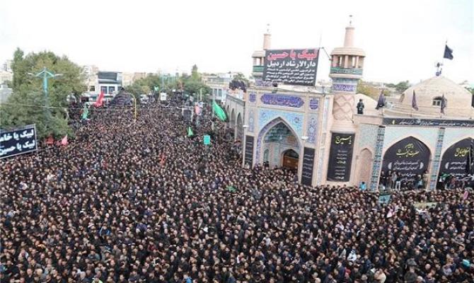 اوج دلدادگی حسینیان اردبیل به سیدالشهدا(ع) در روز عاشورا