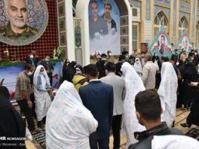 عکس/ پیوند فاطمی در جوار مزار سردار سلیمانی