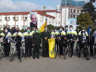 رکابزنی دوچرخه سواران بسیجی از مازندران تا کرمان