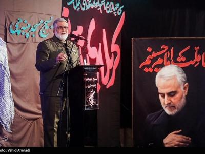 امیر پوردستان: سردار سلیمانی طرح ۷ تریلیون دلاری آمریکا را شکست داد/ هنر حاج قاسم به صحنه آوردن نیروهای مردمی علیه داعش بود