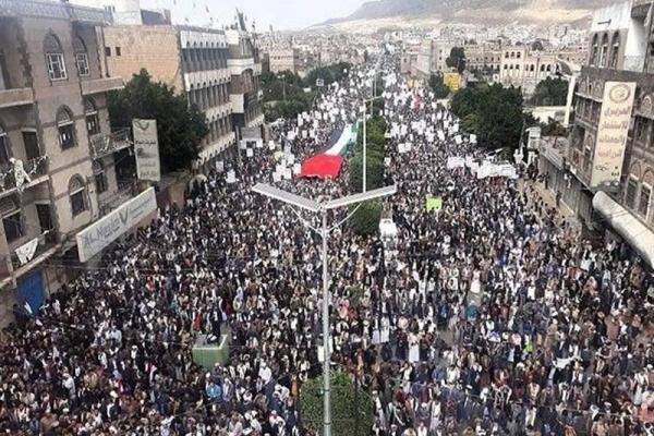 حماسه عظیم یمنی‌ها در همبستگی با ملت فلسطین