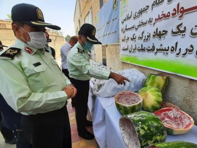 محموله مواد مخدر جاسازی شده داخل هندوانه در کردستان کشف شد