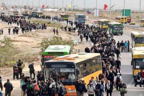 آماده باش ۵۰۰ دستگاه ناوگان اتوبوس برای بازگشت زمینی زائران اربعین به اصفهان