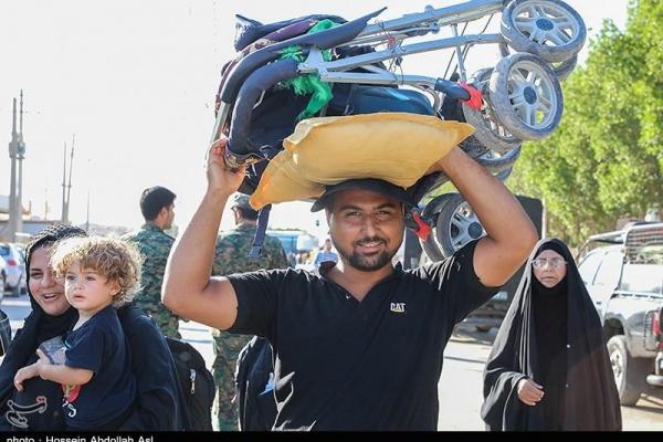 خدمات‌دهی به زائران اربعین حسینی در مرز مهران + تصاویر